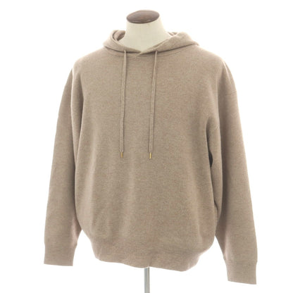 【中古】メイアス MEIAS ウールカシミヤ プルオーバー ニットパーカー ブラウンベージュ【 L 】【 状態ランクB 】【 メンズ 】