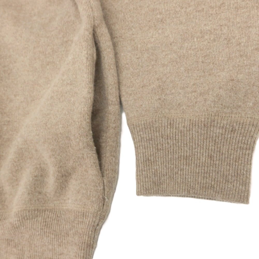 【中古】メイアス MEIAS ウールカシミヤ プルオーバー ニットパーカー ブラウンベージュ【 L 】【 状態ランクB 】【 メンズ 】