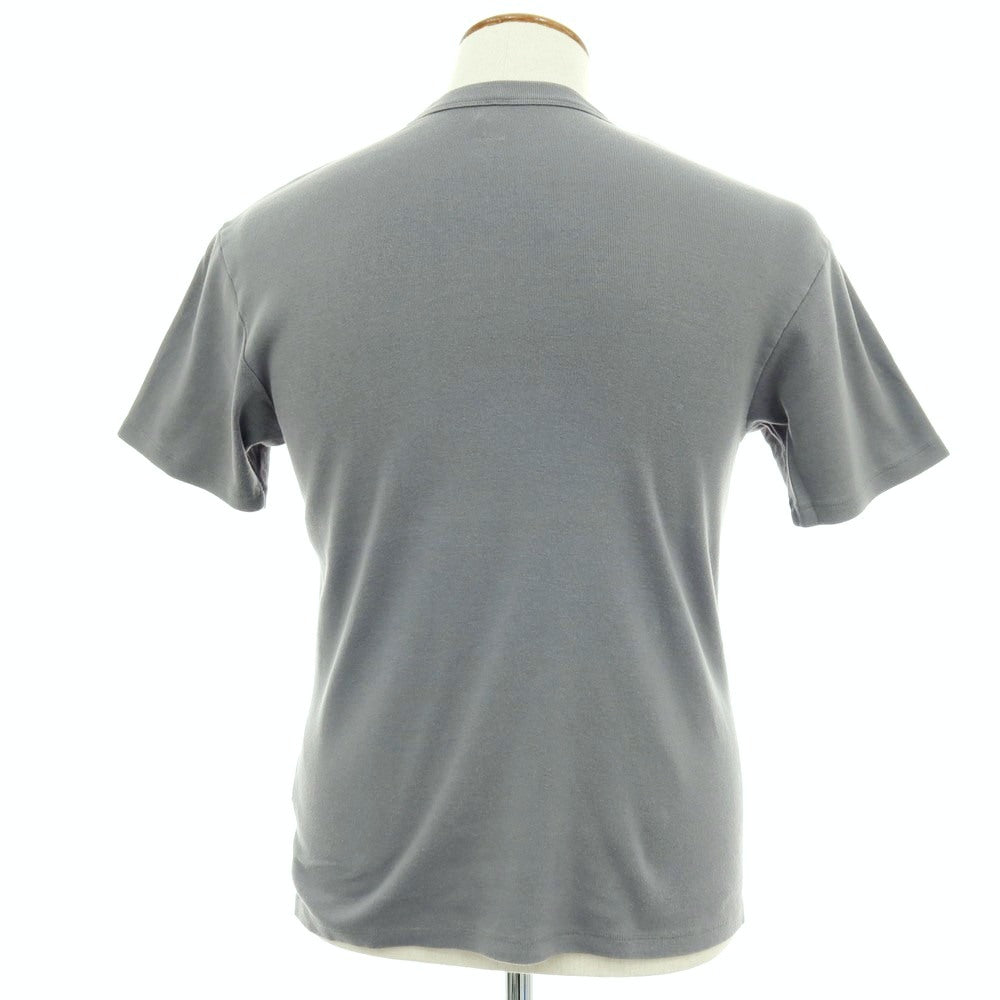【中古】エルイー LE コットン クルーネック 半袖Ｔシャツ グレー【サイズF】【 状態ランクC 】【 メンズ 】 [EPD]
