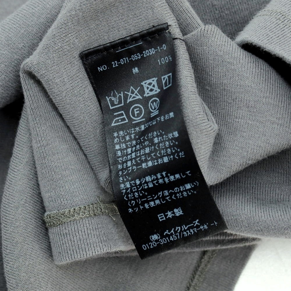 【中古】エルイー LE コットン クルーネック 半袖Ｔシャツ グレー【サイズF】【 状態ランクC 】【 メンズ 】 [EPD]