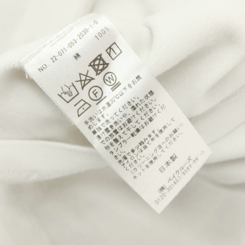 【中古】エルイー LE コットン クルーネック 半袖Ｔシャツ オフホワイト【サイズF】【 状態ランクC 】【 メンズ 】 [EPD]