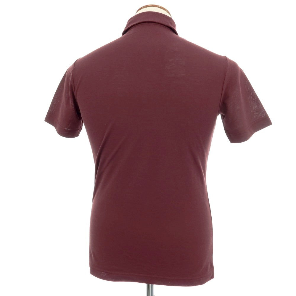 【中古】ザノーネ ZANONE アイスコットン 半袖ポロシャツ ワインレッド【 46 】【 状態ランクA 】【 メンズ 】