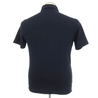 【中古】ザノーネ ZANONE アイスコットン 半袖ポロシャツ ダークネイビー【 表記なし（L位） 】【 状態ランクB 】【 メンズ 】