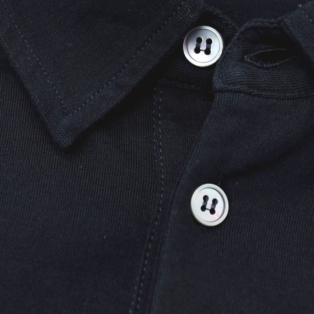 【中古】ザノーネ ZANONE アイスコットン 半袖ポロシャツ ダークネイビー【 表記なし（L位） 】【 状態ランクB 】【 メンズ 】