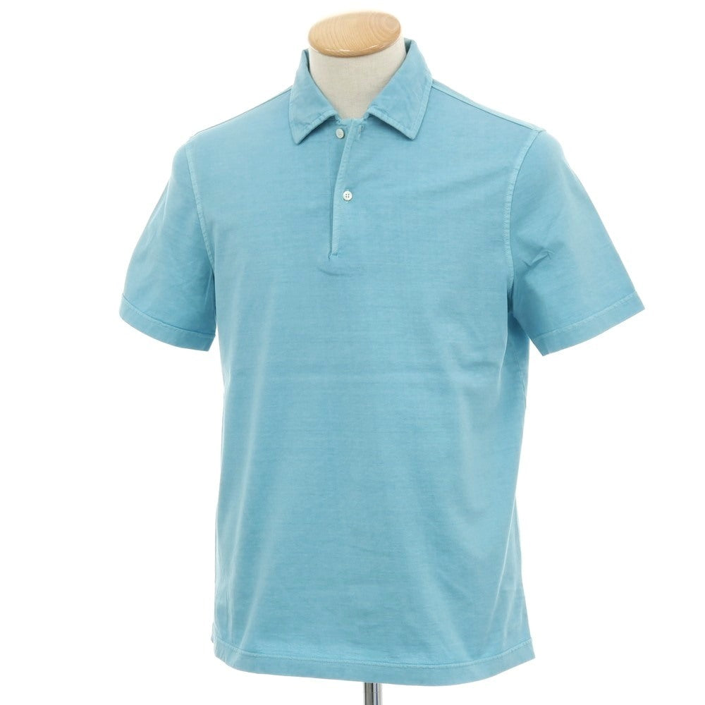 【中古】アスペジ ASPESI コットン 半袖ポロシャツ ライトブルー【 XS 】【 状態ランクB 】【 メンズ 】