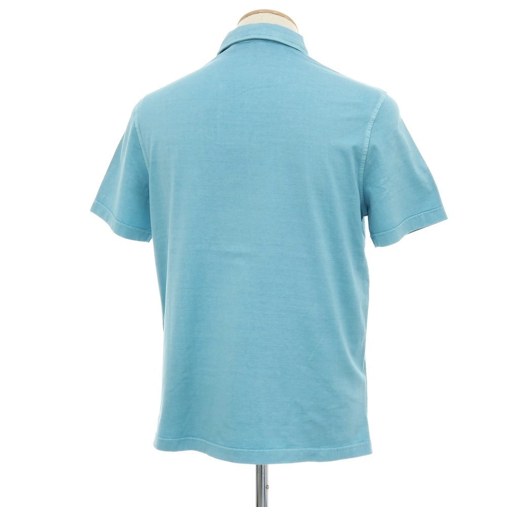 【中古】アスペジ ASPESI コットン 半袖ポロシャツ ライトブルー【 XS 】【 状態ランクB 】【 メンズ 】