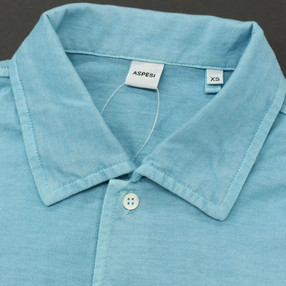 【中古】アスペジ ASPESI コットン 半袖ポロシャツ ライトブルー【 XS 】【 状態ランクB 】【 メンズ 】