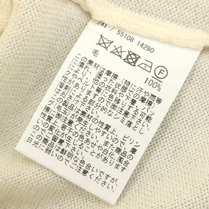 【中古】グランサッソ GRAN SASSO ウール モックネック プルオーバーニット アイボリー【 44 】【 状態ランクA 】【 メンズ 】