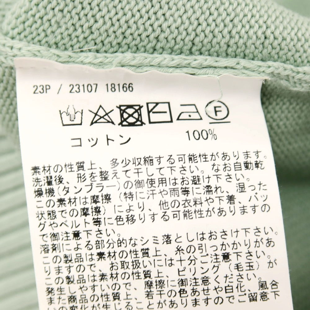 【中古】グランサッソ GRAN SASSO コットン クルーネック プルオーバーニット ライトダスティグリーン【 46 】【 状態ランクB 】【 メンズ 】