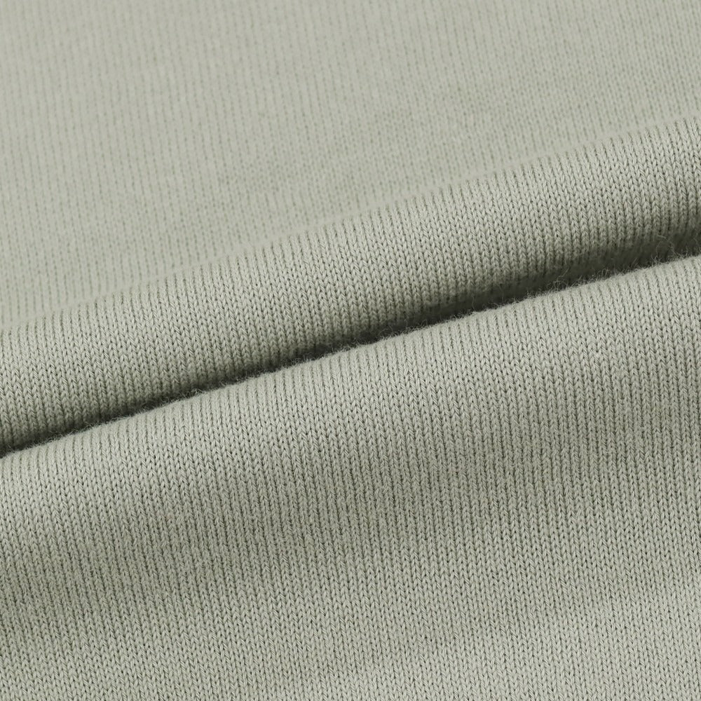 【中古】クルチアーニ CRUCIANI コットン モックネック 半袖 プルオーバーニット グリーングレー系【 46 】【 状態ランクB 】【 メンズ 】