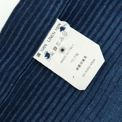 【中古】ジャンネット giannetto リネン カジュアルシャツ ネイビー【サイズ38】【 状態ランクB 】【 メンズ 】