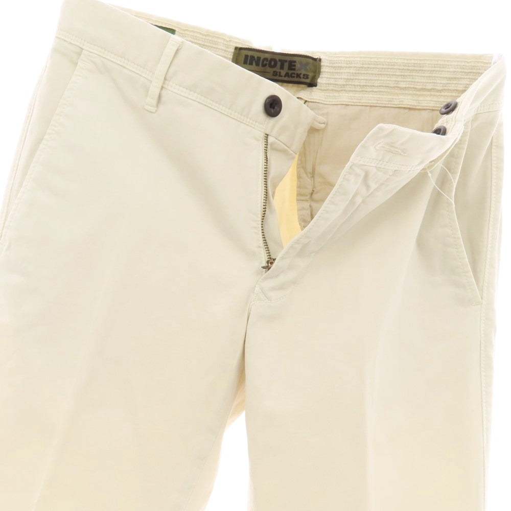 【中古】インコテックス スラックス INCOTEX SLACKS ストレッチ コットン カジュアルスラックスパンツ ライトベージュ【 28 】【 状態ランクB 】【 メンズ 】