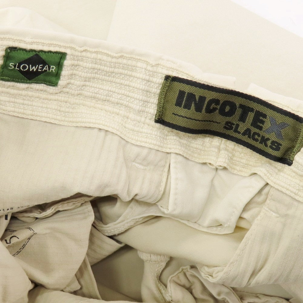 【中古】インコテックス スラックス INCOTEX SLACKS ストレッチ コットン カジュアルスラックスパンツ ライトベージュ【 28 】【 状態ランクB 】【 メンズ 】