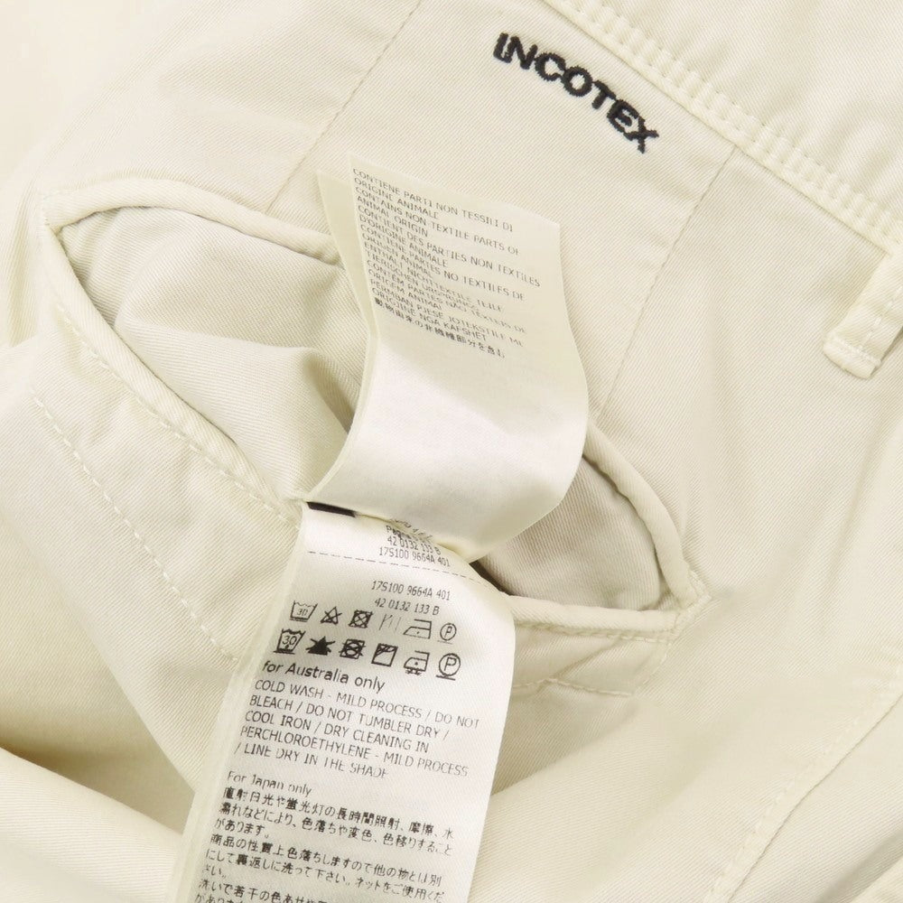 【中古】インコテックス スラックス INCOTEX SLACKS ストレッチ コットン カジュアルスラックスパンツ ライトベージュ【 28 】【 状態ランクB 】【 メンズ 】