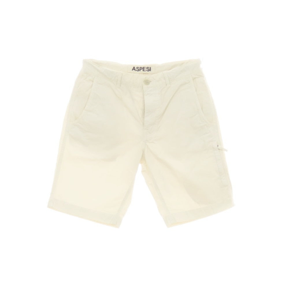 【中古】アスペジ ASPESI コットン イージーショートパンツ オフホワイト【 サイズ44 】【 状態ランクB 】【 メンズ 】 [CPD]