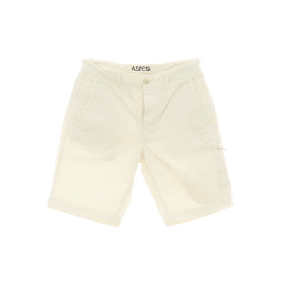 【中古】アスペジ ASPESI コットン イージーショートパンツ オフホワイト【 44 】【 状態ランクB 】【 メンズ 】