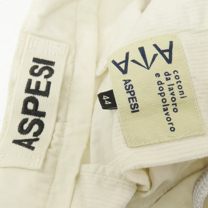 【中古】アスペジ ASPESI コットン イージーショートパンツ オフホワイト【 44 】【 状態ランクB 】【 メンズ 】