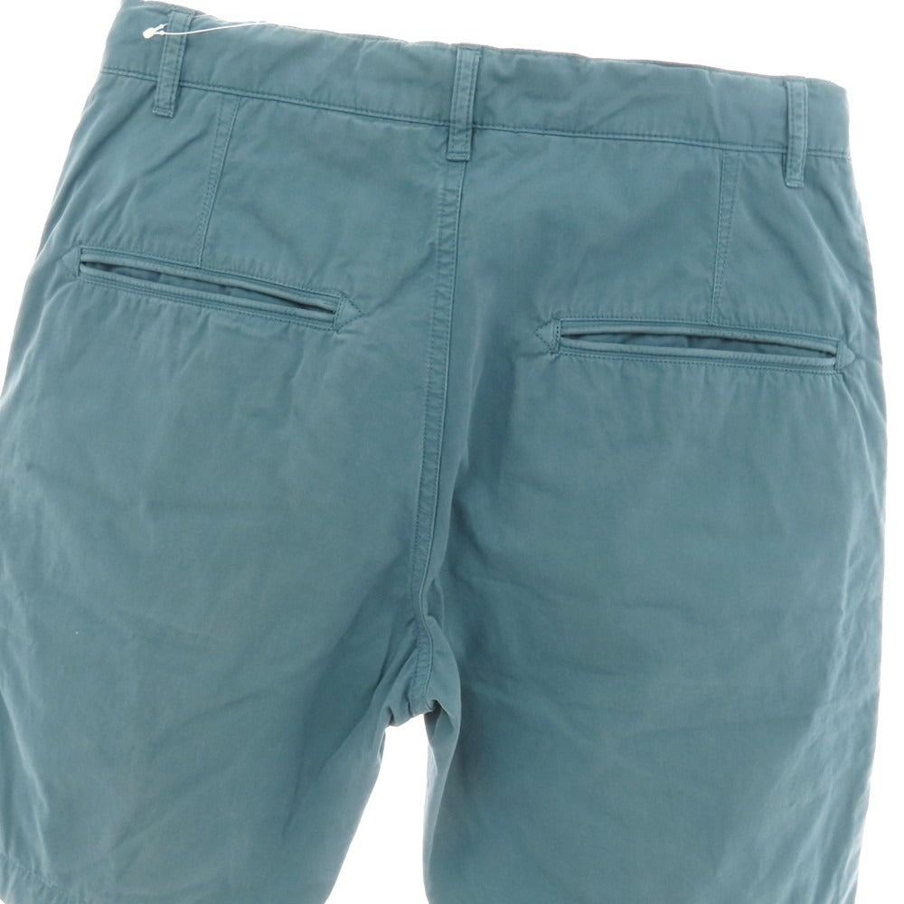 【中古】アスペジ ASPESI コットン イージーショートパンツ ブルーグリーン【 サイズ44 】【 状態ランクB 】【 メンズ 】 [DPD]