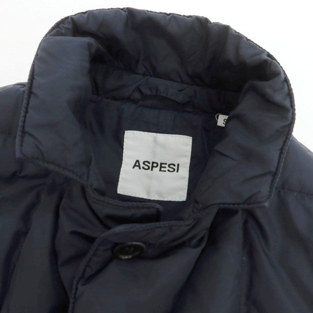 【中古】アスペジ ASPESI ナイロン ダウンコート ネイビー【 S 】【 状態ランクB 】【 メンズ 】
