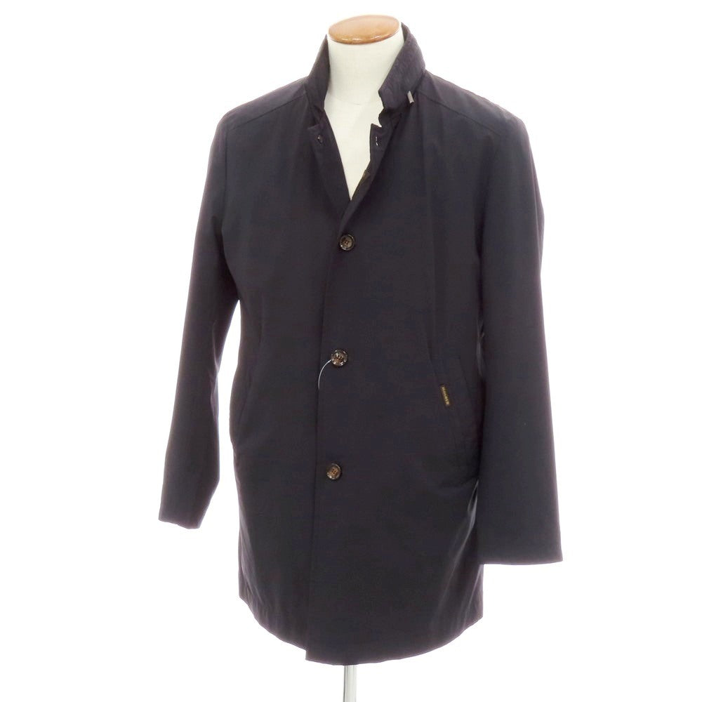 【中古】ムーレー MOORER HEKTOR-KN ナイロンポリウレタン コート ダークネイビー【 48 】【 状態ランクC 】【 メンズ 】