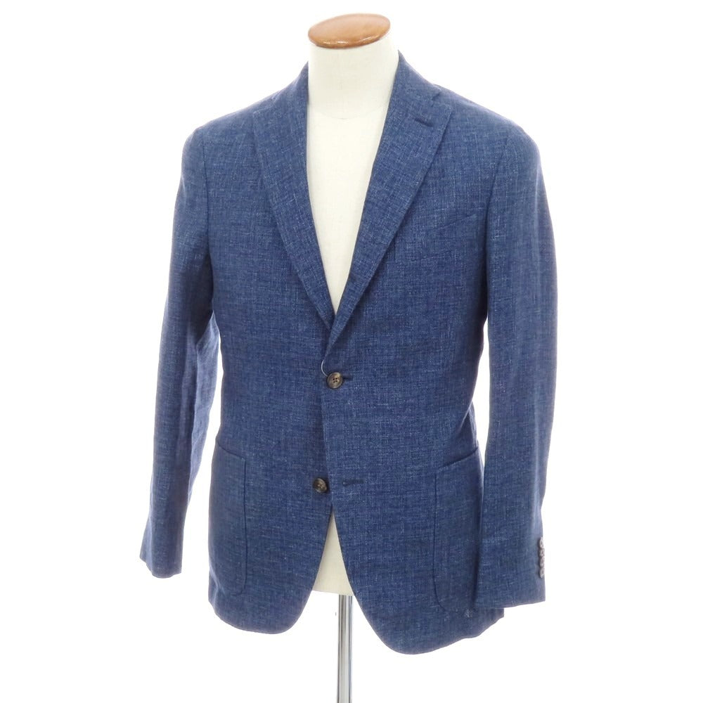 【中古】ボリオリ BOGLIOLI K.JACKET ウールリネン テーラードジャケット ネイビー【 46 】【 状態ランクB 】【 メンズ 】