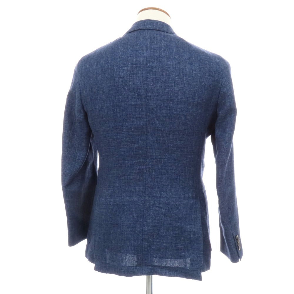 【中古】ボリオリ BOGLIOLI K.JACKET ウールリネン テーラードジャケット ネイビー【 46 】【 状態ランクB 】【 メンズ 】