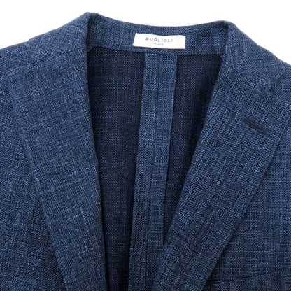 【中古】ボリオリ BOGLIOLI K.JACKET ウールリネン テーラードジャケット ネイビー【 46 】【 状態ランクB 】【 メンズ 】