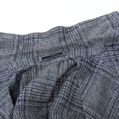 【中古】ラルディーニ LARDINI リネンウール チェック テーラードジャケット ネイビーxホワイト【 46 】【 状態ランクB 】【 メンズ 】