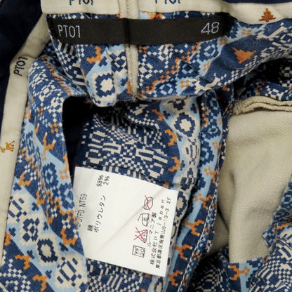 【中古】ピーティーゼロウーノ PT01 BEAMS F別注 FJORD ストレッチ コットン カジュアルスラックスパンツ ベージュ【 48 】【 状態ランクC 】【 メンズ 】