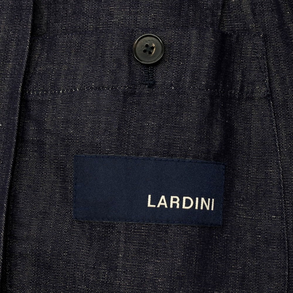 【中古】ラルディーニ LARDINI コットンリネン 3つボタンスーツ ネイビー【サイズ46】【 状態ランクB 】【 メンズ 】