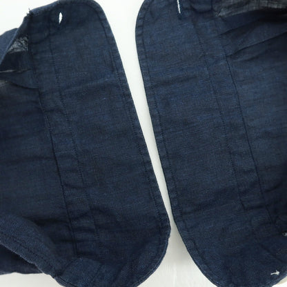 【中古】ビームスエフ BEAMS F リネン カジュアルシャツ ネイビー【サイズ38】【 状態ランクB 】【 メンズ 】