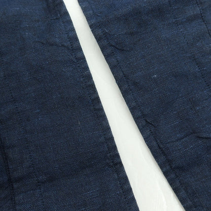 【中古】ビームスエフ BEAMS F リネン カジュアルシャツ ネイビー【サイズ38】【 状態ランクB 】【 メンズ 】