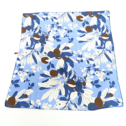 【中古】フマガッリ Fumagalli コットン プリント スカーフ ブルーxダークベージュ【 状態ランクB 】【 メンズ 】