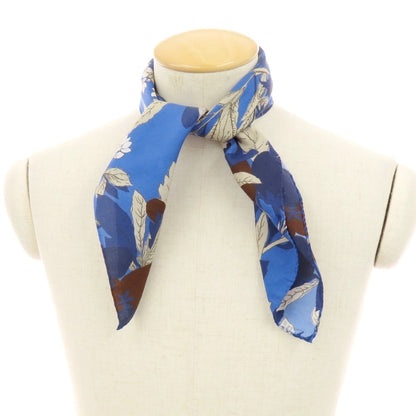 【中古】フマガッリ Fumagalli コットン プリント スカーフ ブルーxダークベージュ【 状態ランクB 】【 メンズ 】