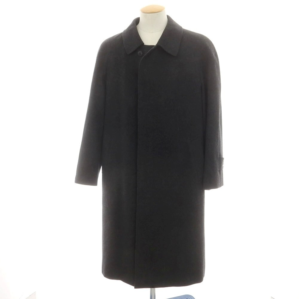 【中古】トロージャン TROJAN カシミヤ ステンカラーコート チャコール【サイズ44】【 状態ランクB 】【 メンズ 】 [DPD]