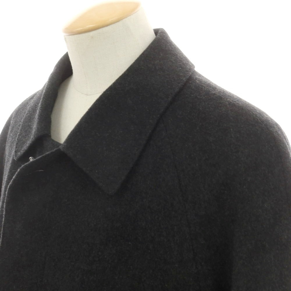 【中古】トロージャン TROJAN カシミヤ ステンカラーコート チャコール【サイズ44】【 状態ランクB 】【 メンズ 】 [DPD]