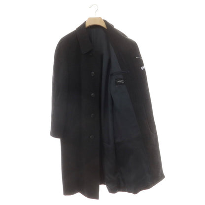 【中古】トロージャン TROJAN カシミヤ ステンカラーコート チャコール【 44 】【 状態ランクB 】【 メンズ 】