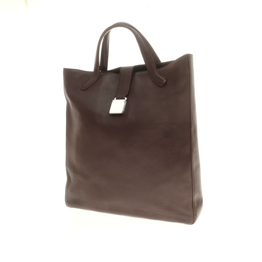 【中古】ビルアンバーグ Bill Amberg レザー トートバッグ ブラウン【 状態ランクC 】【 メンズ 】