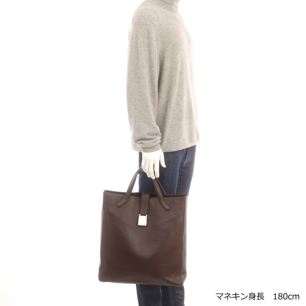 【中古】ビルアンバーグ Bill Amberg レザー トートバッグ ブラウン【 状態ランクC 】【 メンズ 】