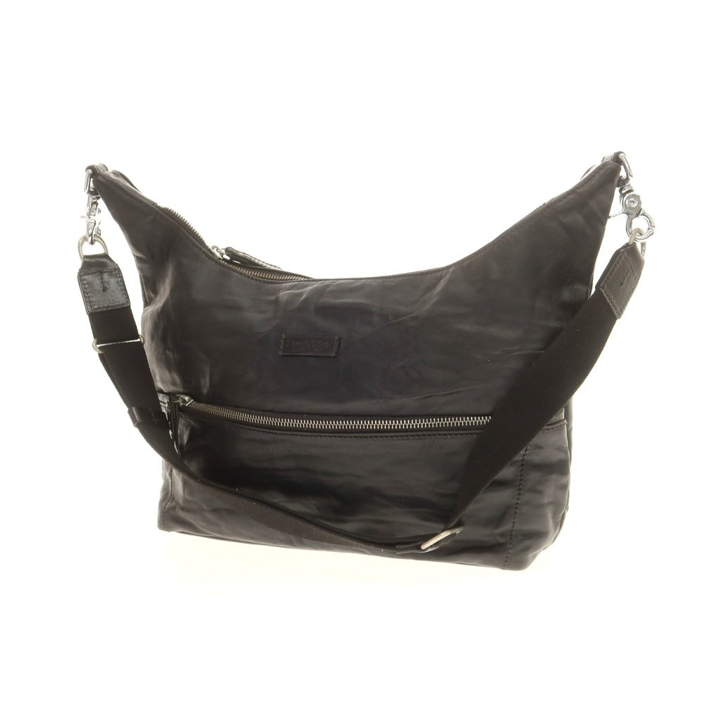 【中古】ダニエルアンドボブ Daniel &amp; Bob EDIFICE別注 レザー ショルダーバッグ ブラック【 状態ランクC 】【 メンズ 】