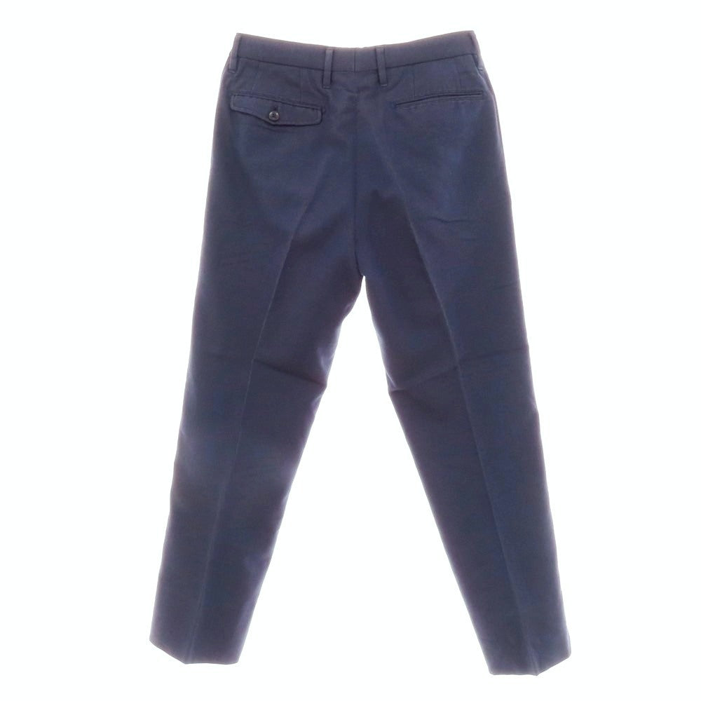 【中古】スコッチハウス SCOTCH HOUSE ストレッチ ポリエステルコットン カジュアルスラックスパンツ ネイビー【サイズ76】【 状態ランクB 】【 メンズ 】 [EPD]