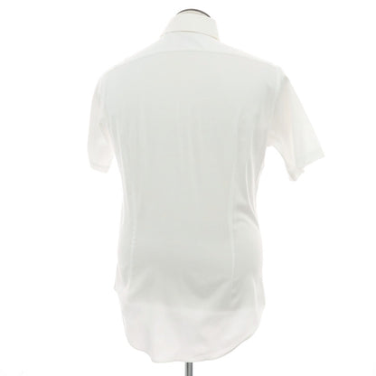 【中古】バーニーズニューヨーク BARNEYS NEWYORK コットン 半袖シャツ ホワイト【サイズ41】【 状態ランクB 】【 メンズ 】