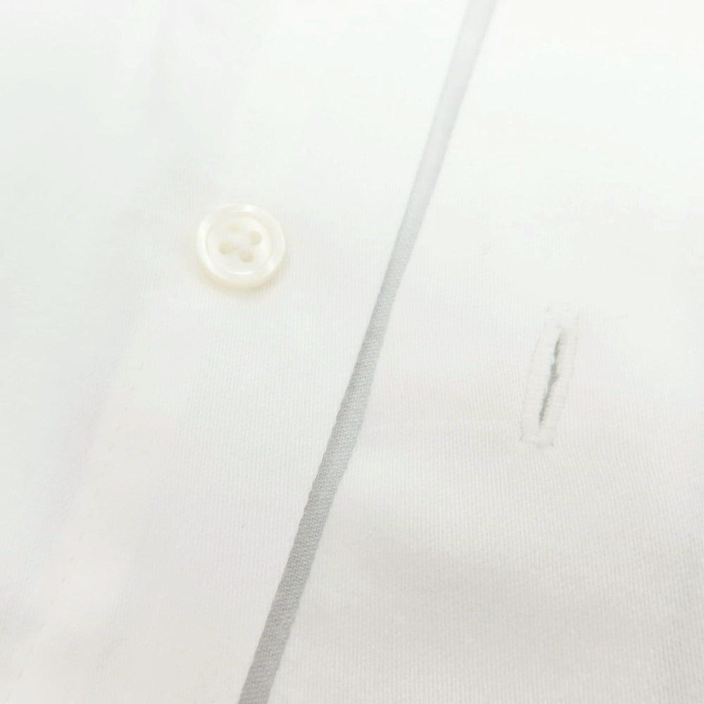 【中古】バーニーズニューヨーク BARNEYS NEWYORK コットン 半袖シャツ ホワイト【サイズ41】【 状態ランクB 】【 メンズ 】