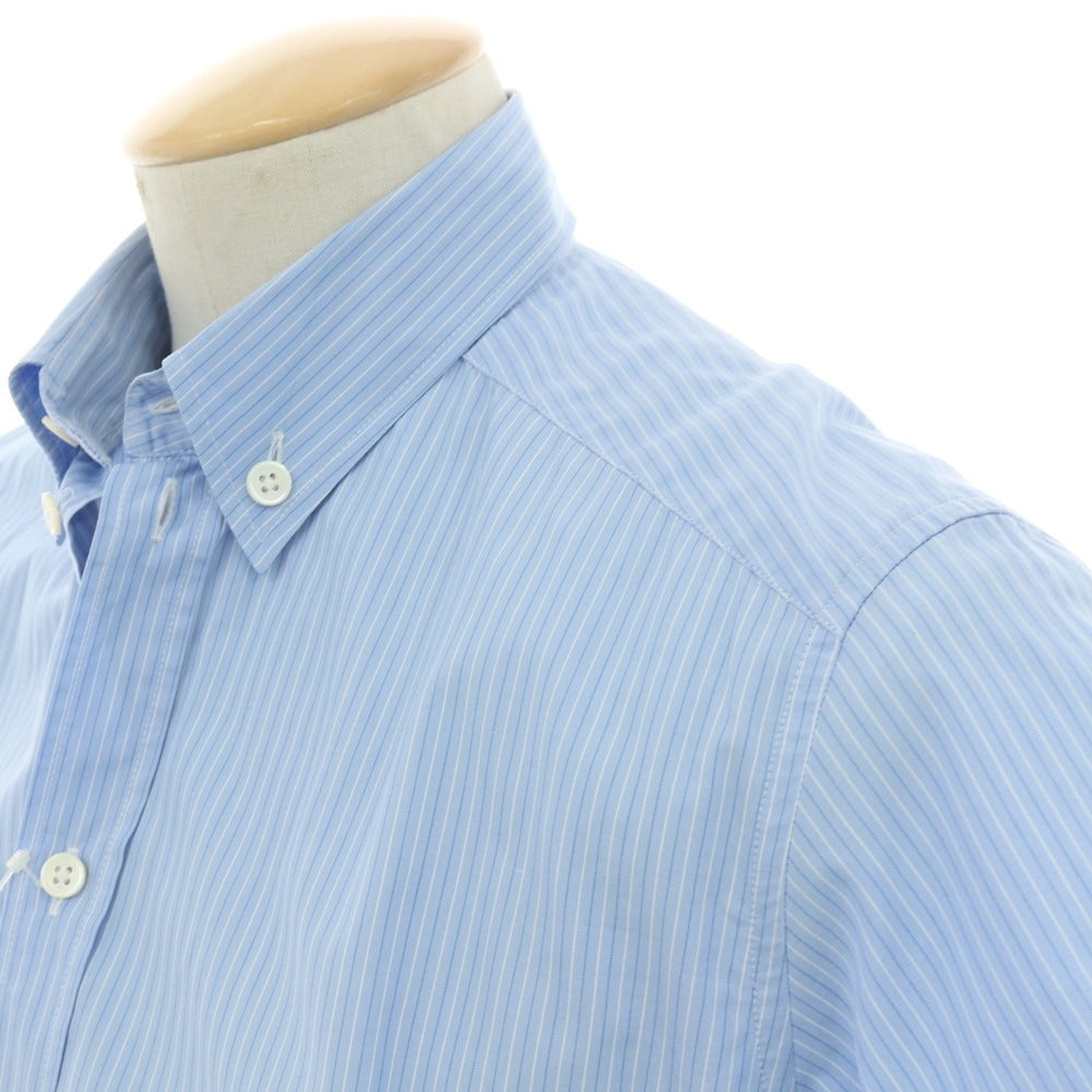 【中古】アーペーセー A.P.C. コットン ストライプ 半袖シャツ ブルーxホワイト【サイズ1】【 状態ランクC 】【 メンズ 】