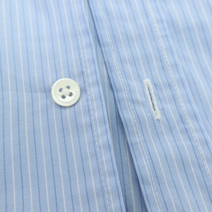 【中古】アーペーセー A.P.C. コットン ストライプ 半袖シャツ ブルーxホワイト【サイズ1】【 状態ランクC 】【 メンズ 】