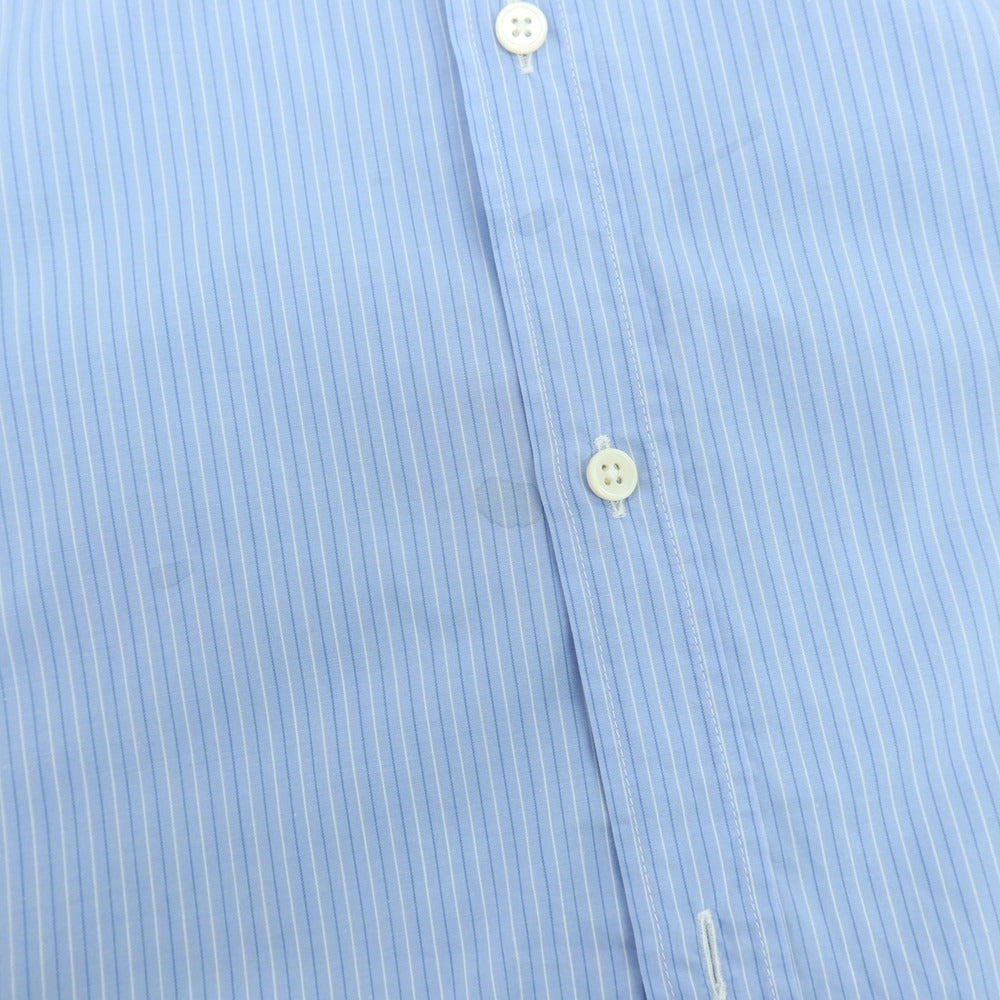 【中古】アーペーセー A.P.C. コットン ストライプ 半袖シャツ ブルーxホワイト【サイズ1】【 状態ランクC 】【 メンズ 】