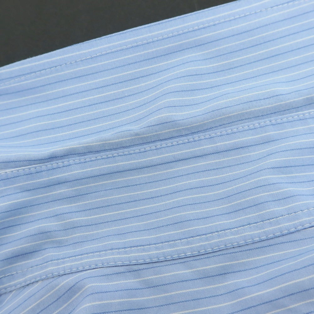 【中古】アーペーセー A.P.C. コットン ストライプ 半袖シャツ ブルーxホワイト【サイズ1】【 状態ランクC 】【 メンズ 】