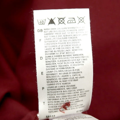 【中古】ラフシモンズ RAF SIMONS ×FRED PERRY コットン 鹿の子 半袖ポロシャツ ワインレッド【 L 】【 状態ランクC 】【 メンズ 】