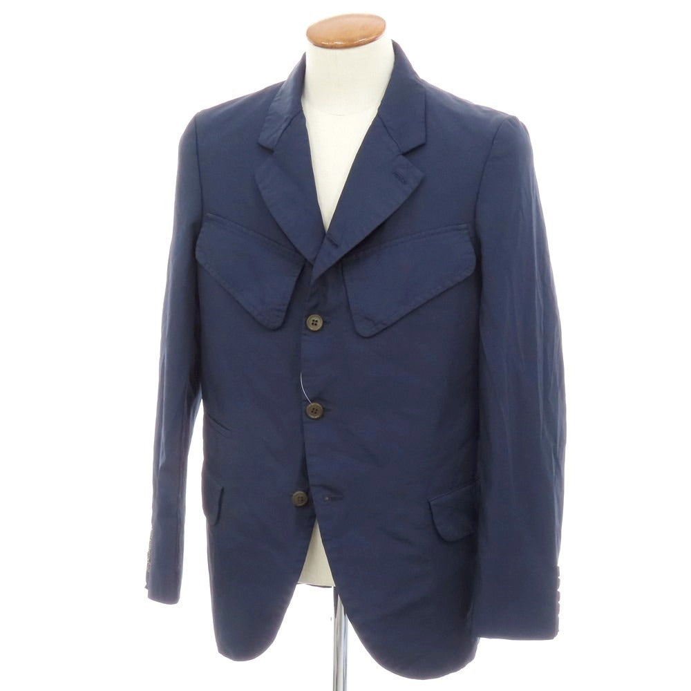 【中古】コムデギャルソン オムドゥ COMME des GARCONS HOMME DEUX 2025年春夏 ポリエステル カジュアルジャケット ネイビー【 M 】【 状態ランクA 】【 メンズ 】
