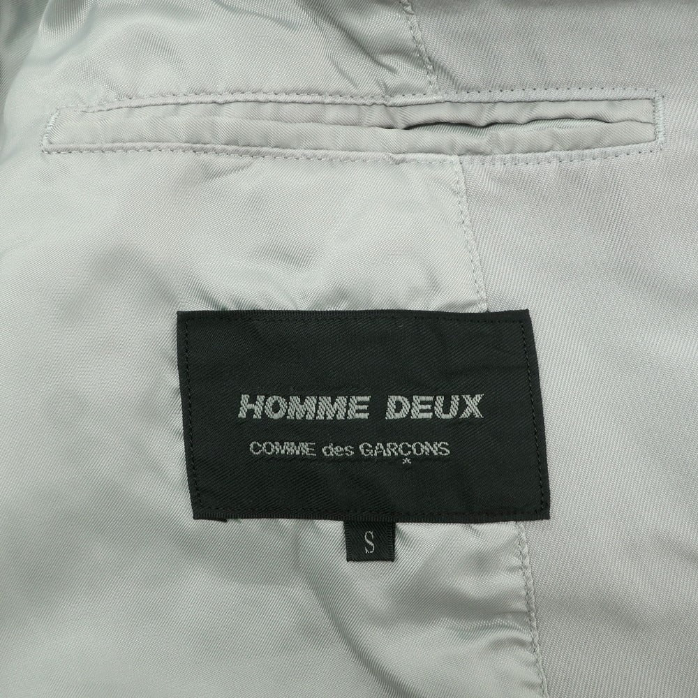 【中古】コムデギャルソン オムドゥ COMME des GARCONS HOMME DEUX 2025年春夏 ポリエステル カジュアルジャケット グレー【 S 】【 状態ランクA 】【 メンズ 】